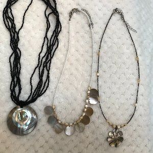 3 Shell Necklaces - 1 Low Price!